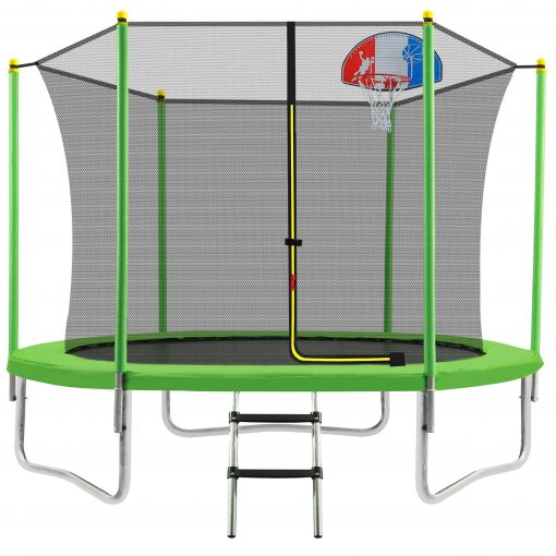 10FT Trampoline For Kids With Safety Enclosure Net