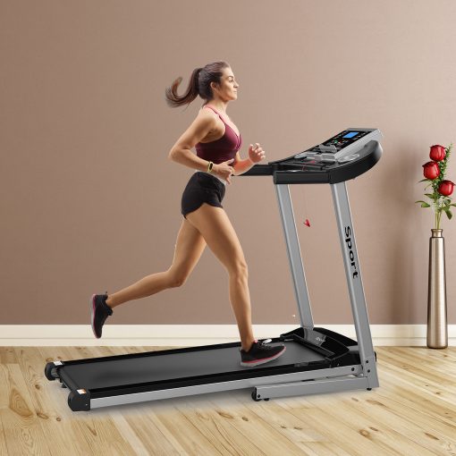 Folding Electric Treadmill with Manual Incline