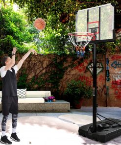 Portable Basketball Hoop, 6.6-10ft Height Adjustment