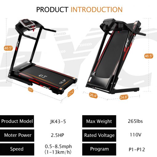 FYC Folding Treadmill for Home - JK43-5