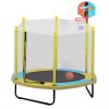 60 inch Mini Trampoline With Net For Kids, Indoor