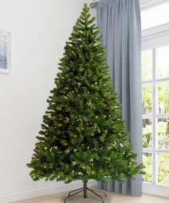 7.5ft Artificial Hinged Xmas Tree With 400 Pre-strung Led Lights