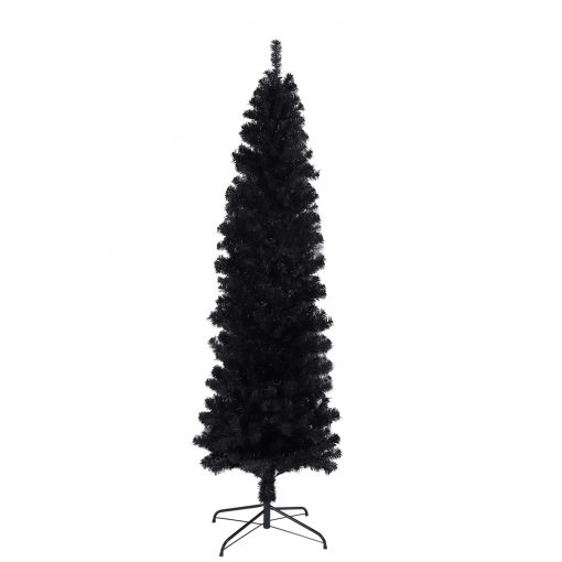 7.5ft Slim Artificial Christmas Tree Includes Foldable Metal Stand