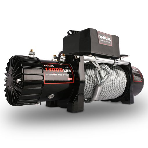 X-Bull 12v Synthetic Rope Electric Winch - 13000 lb. Load Capacity