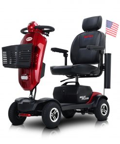 MetroMobility USA Max Plus 4 Wheels Outdoor Compact Mobility Scooter