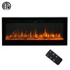 50“ Electric Fireplace Wall Mount - 9 Color Flame