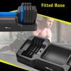 Adjustable Dumbell - 55lb Single Dumbbell With Anti-slip Handle, Fast Adjust Weight By Turning Handle With Tray, Exercise Fitness Dumbbell Suitable For Full Body Workout
