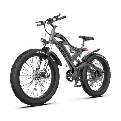 AOSTIRMOTOR S18 26" 750W Electric Bike Fat Tire 48V 15AH Removable Lithium Battery for Adults