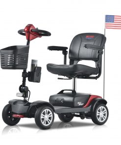 MAX SPORT 4 Wheels Outdoor Compact Mobility Scooter with 2pcs*12AH Lead acid Battery
