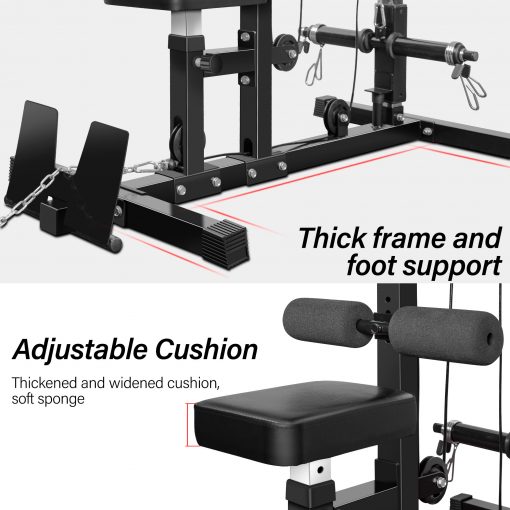 Lat Pulldown And Low Row Cable Machine