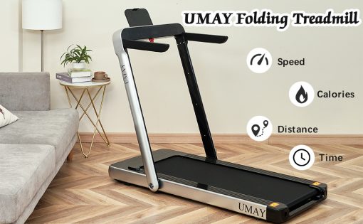 UMAY Folding Treadmill for Home