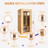 Single Graphene Far Infrared Sauna Room Dual Audio Bluetooth