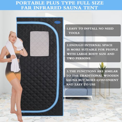Portable Plus Type Full Size Far Infrared Sauna Tent
