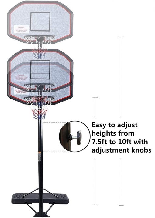 Basketball Hoop System, 43 Inch Backboard