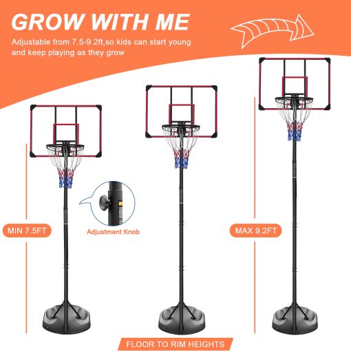 Portable Basketball Hoop System, 32 Inch Backboard