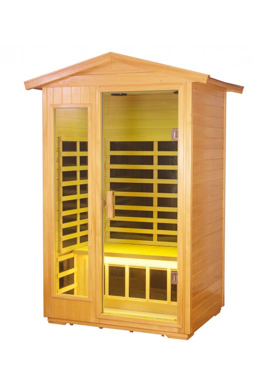 Two Person Outdoor Basswood Far Infrared Sauna Room
