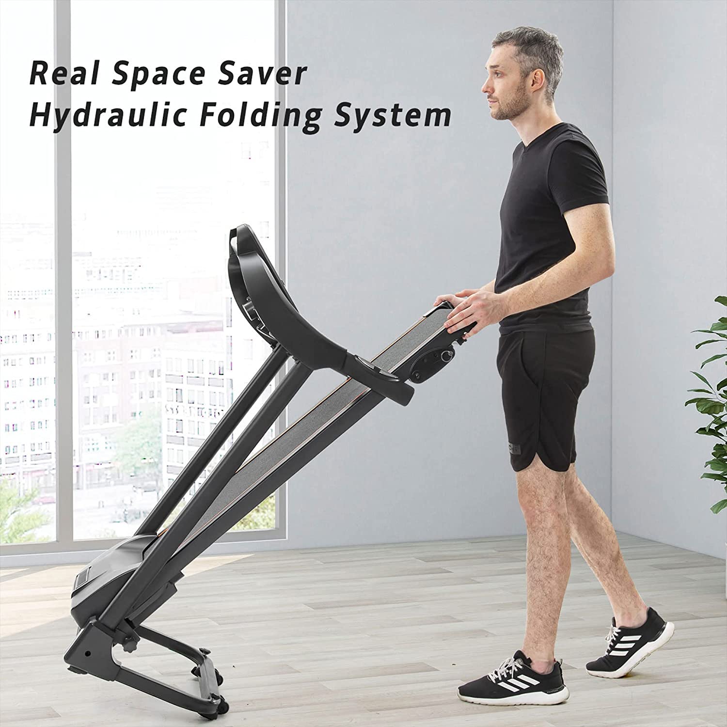 Merax Folding Electric Motorized Running Treadmill