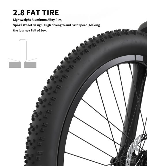 AOSTIRMOTOR 26" 750w Fat Tire Electric Bike