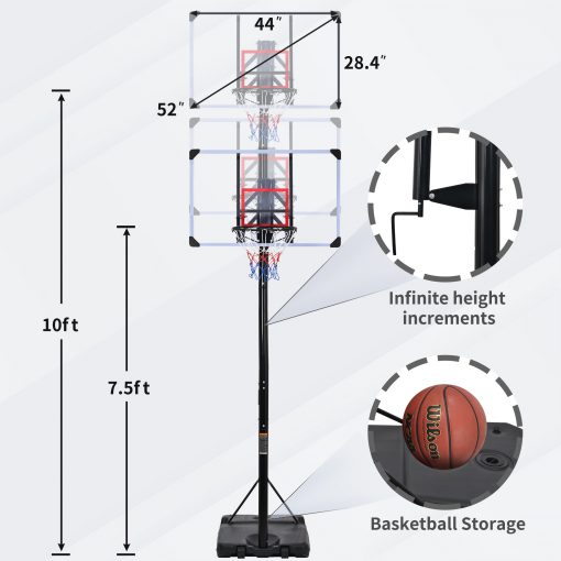Height Adjustment Outdoor Basketball System