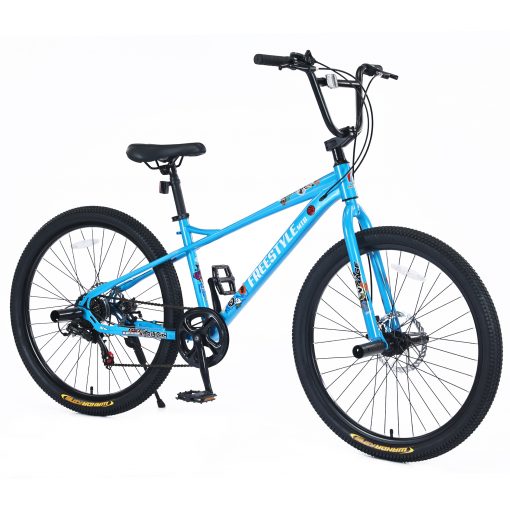 26 Inch Children's Bicycle For Boys Girls, Double Disc Brakes