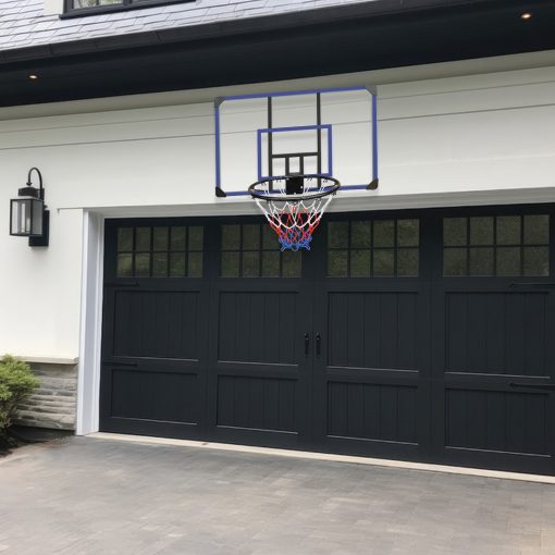 Wall-Mounted Basketball Hoop In Door