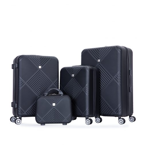 4-Pieces ABS Lightweight Suitcase