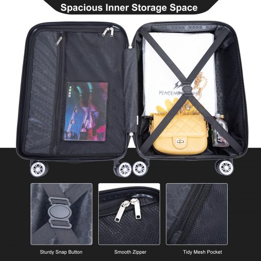 2 Piece Luggage Sets, Spinner Wheels