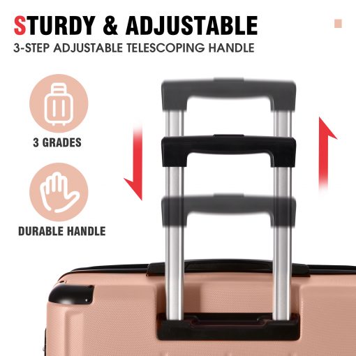 Lightweight Hardshell Luggage Sets, 3 Pcs 20'' 24'' 28''